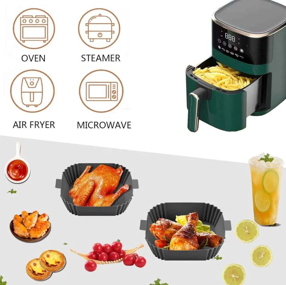 Silicone baking mold for air fryer-air fryer parchment paper cutouts, silicone mold