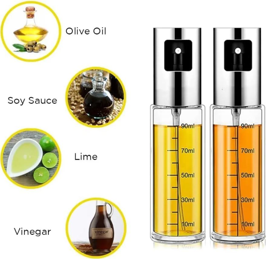Ölspender 100 ml – 2er-Set Ölsprüher – je 100 ml Fassungsvermögen
