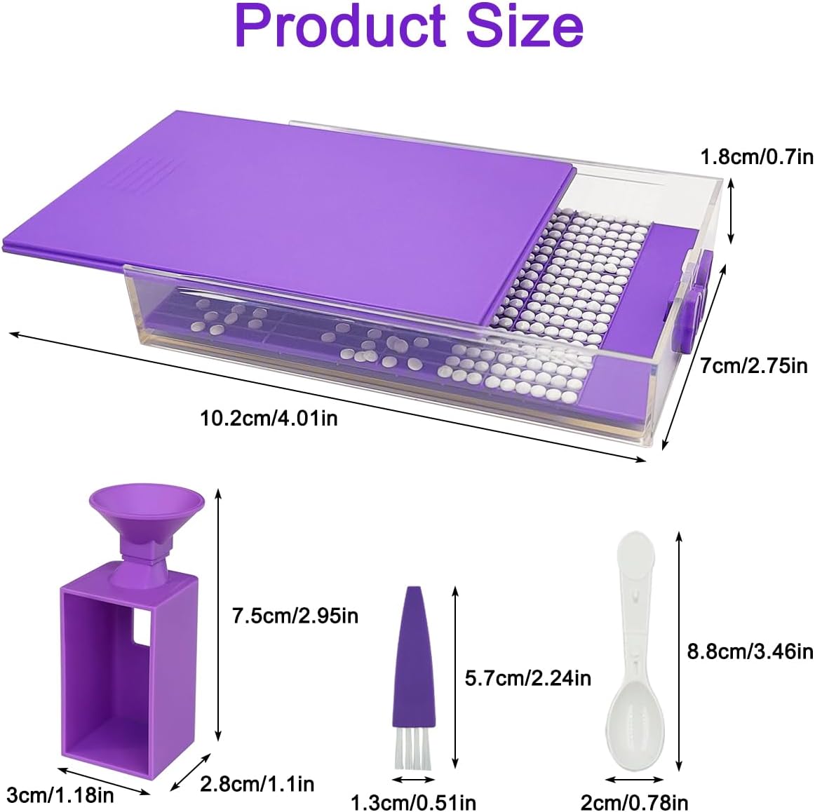 8 Sets Diamond Art Trays, Accessories, Diamond Art Storage, Diamond Art Tool Kits for Adults