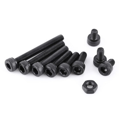 280 Pcs/Box M3 Hex Head Cap Screw Hexagon Socket Screw Metric Nut Machine Fastener Assortment